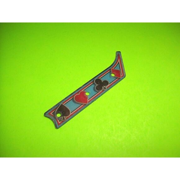 WORLD POKER TOUR Original NOS Arcade Pinball Machine Playfield Plastic #17 - Picture 1 of 2